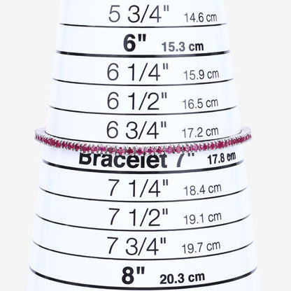 3.35 Carat Genuine Ruby .925 Sterling Silver Bracelet Bids.com