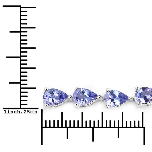 9.25 Carat Genuine Tanzanite .925 Sterling Silver Bracelet Bids.com