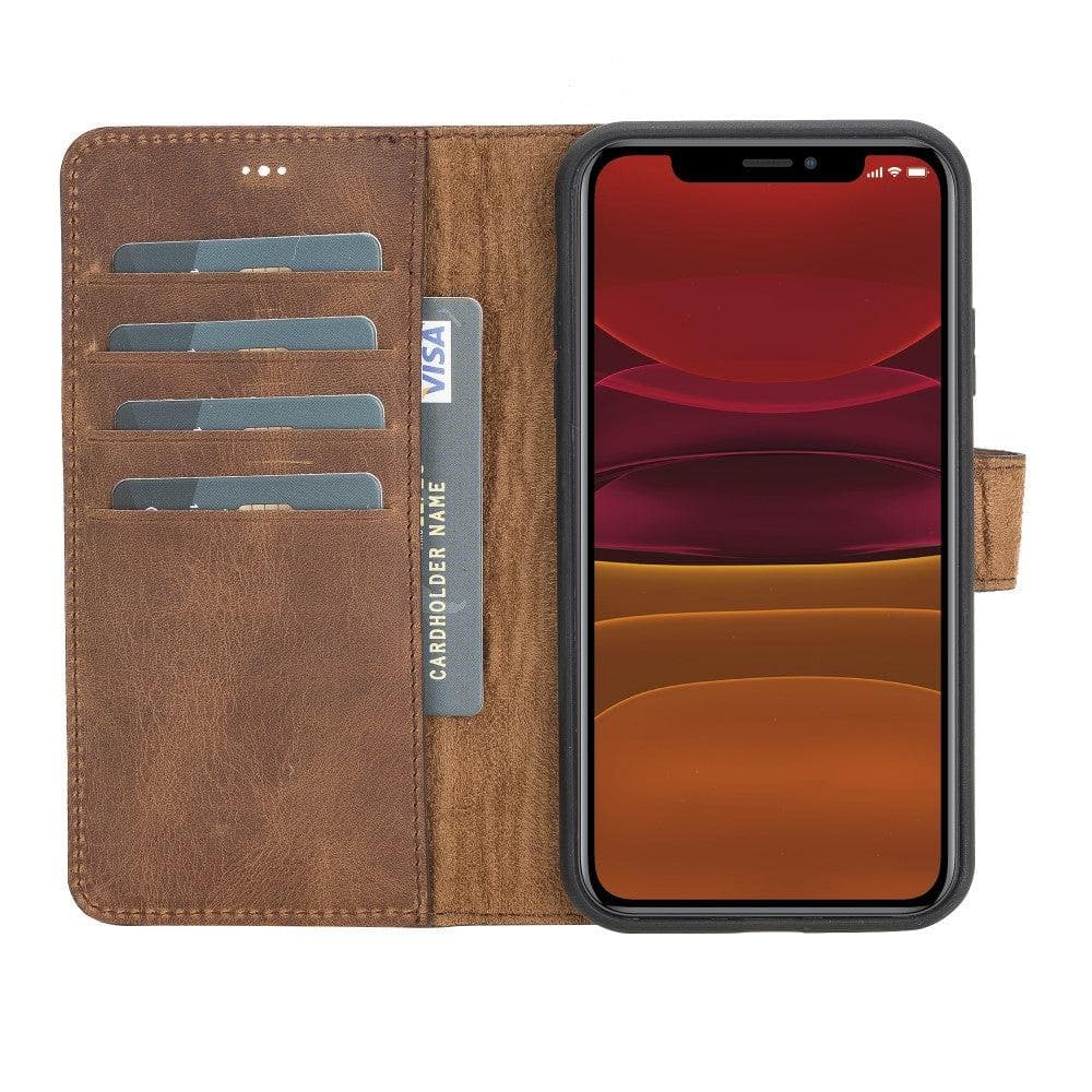 iPhone 11 Pro Max Leather Wallet Case Detachable RFID – Magic Mizuri Leather