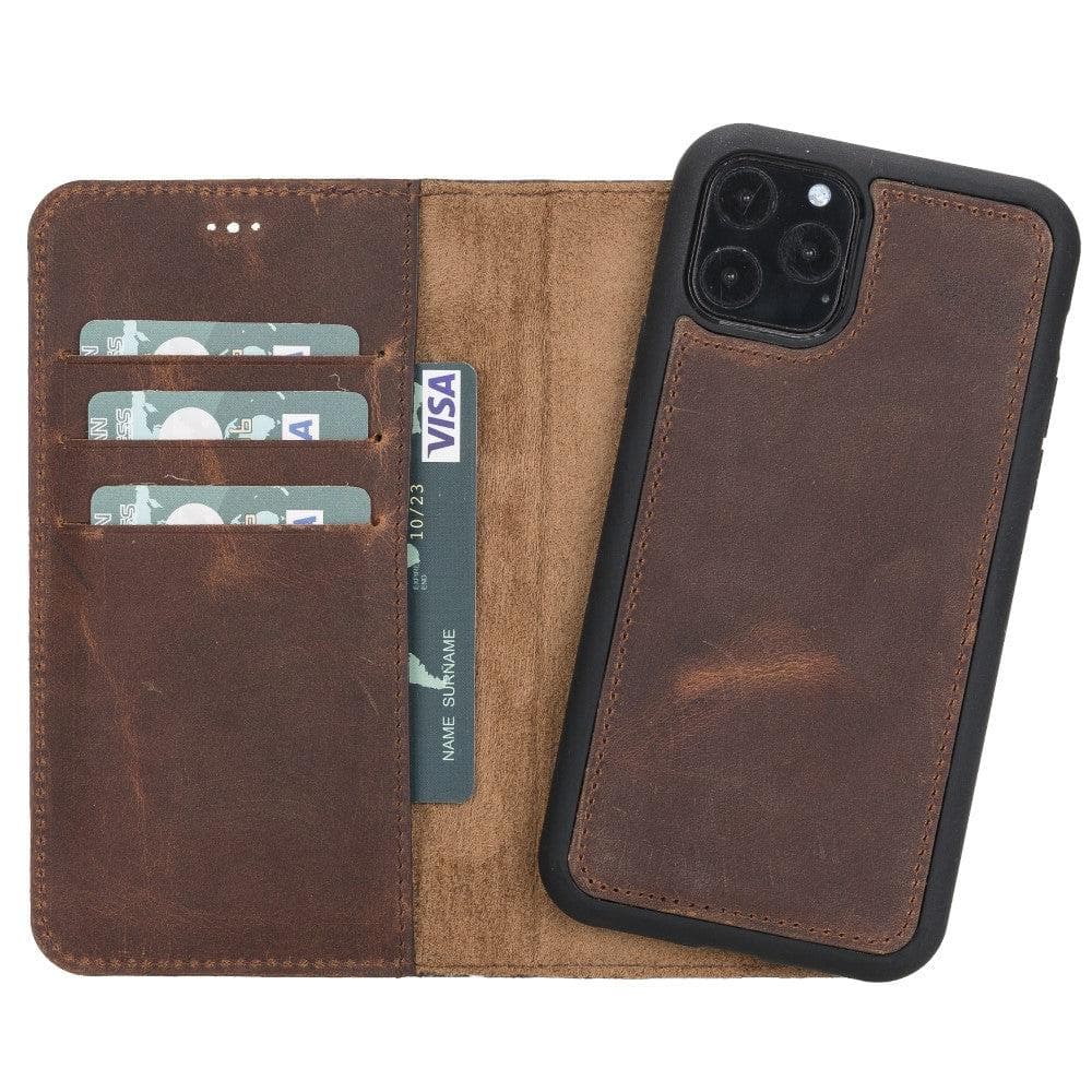 iPhone 11 Pro Leather Wallet Case Detachable RFID – Magic Mizuri Leather