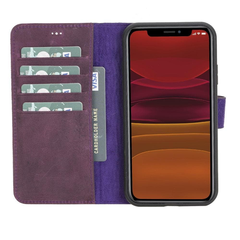 iPhone 11 Pro Max Leather Wallet Case Detachable RFID – Magic Mizuri Leather