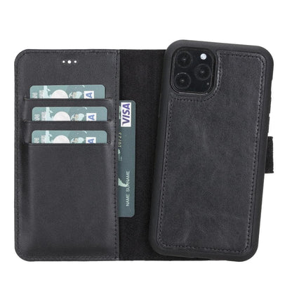 iPhone 11 Pro Max Leather Wallet Case Detachable RFID – Magic Mizuri Leather