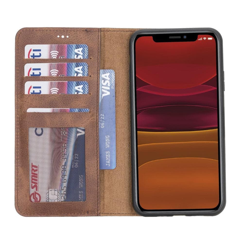 iPhone 11 Pro Max Leather Wallet Case Detachable RFID – Magic Mizuri Leather