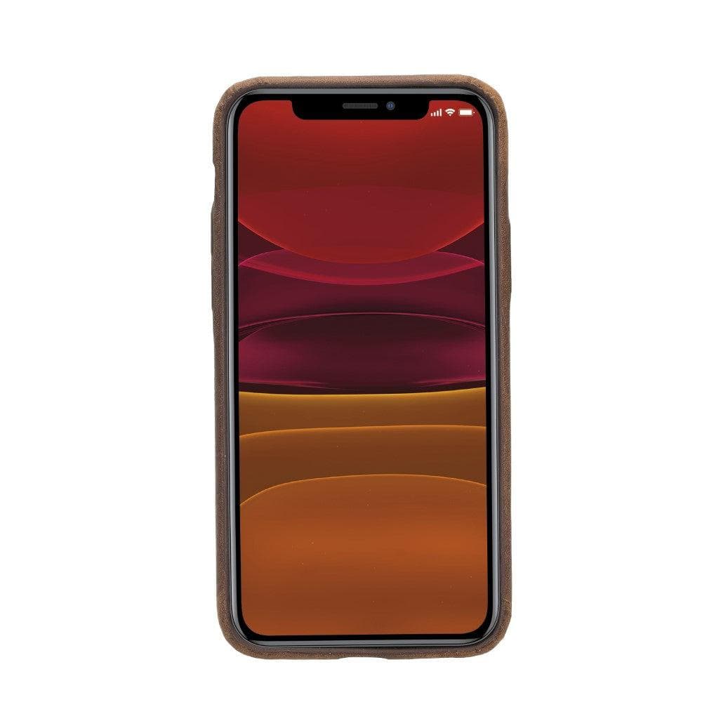 iPhone 11 Pro Genuine Leather Slim Case – Rock Cover Stand Mizuri Leather
