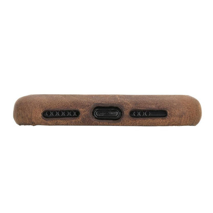 iPhone 11 Pro Genuine Leather Slim Case – Rock Cover Stand Mizuri Leather