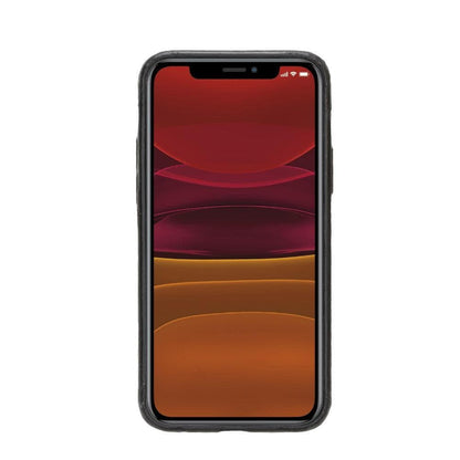 iPhone 11 Pro Genuine Leather Slim Case – Rock Cover Stand Mizuri Leather