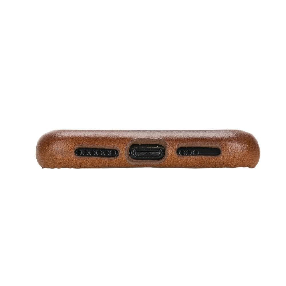 iPhone 11 Pro Genuine Leather Slim Case – Rock Cover Stand Mizuri Leather