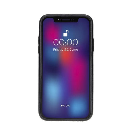 iPhone 11 Genuine Leather Slim Case with Stand – Rock Cover Stand Mizuri Leather