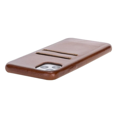 iPhone 11 Pro Max Genuine Leather Slim Case with Card Holder – Ultra Cover CCP Mizuri Leather