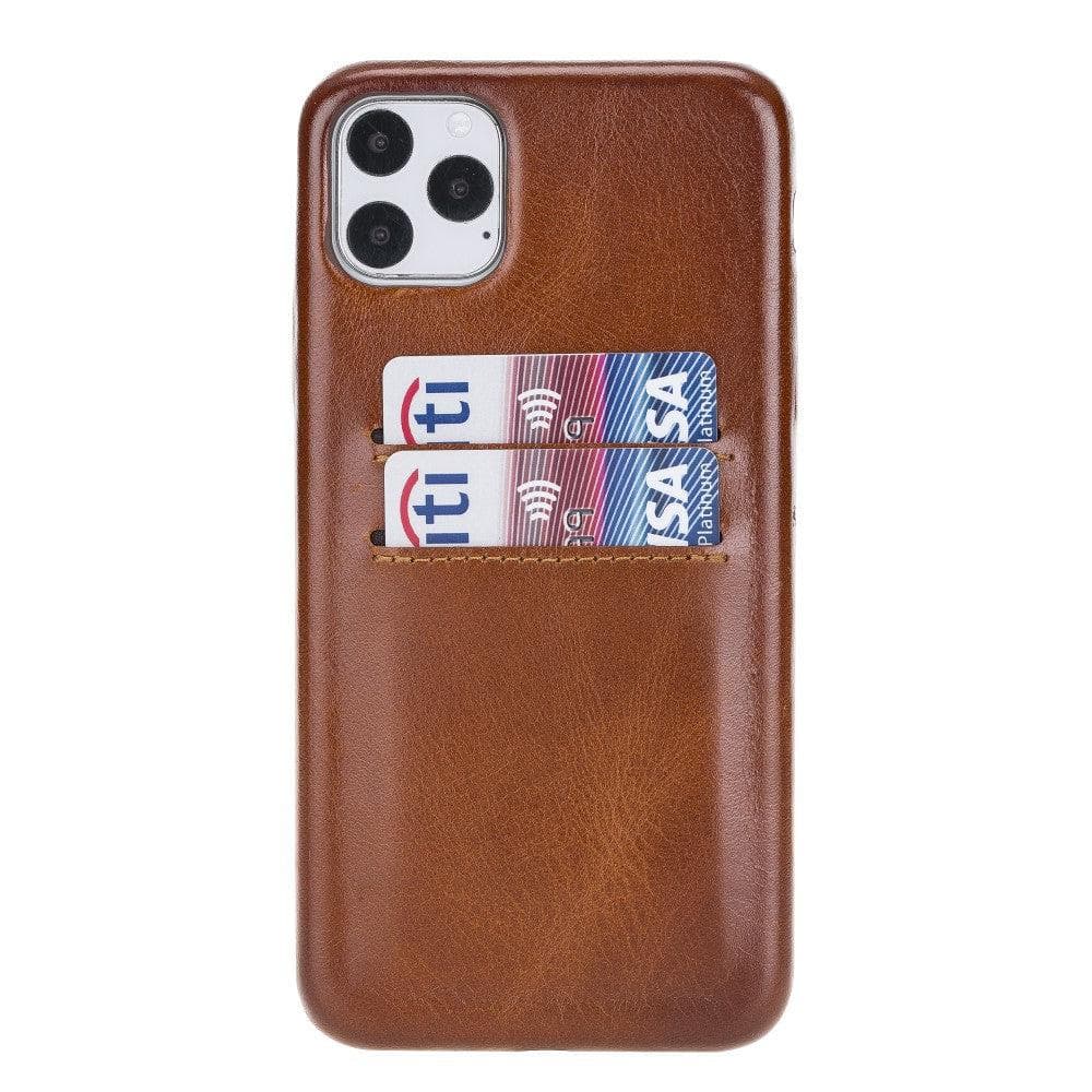 iPhone 11 Pro Max Genuine Leather Slim Case with Card Holder – Ultra Cover CCP Mizuri Leather