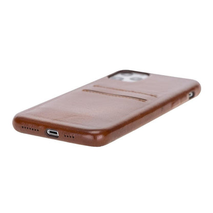 iPhone 11 Pro Max Genuine Leather Slim Case with Card Holder – Ultra Cover CCP Mizuri Leather