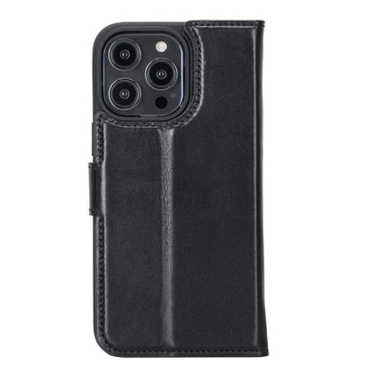 iPhone 14 Plus Leather Wallet Case Detachable RFID MagSafe – Magic Mizuri Leather