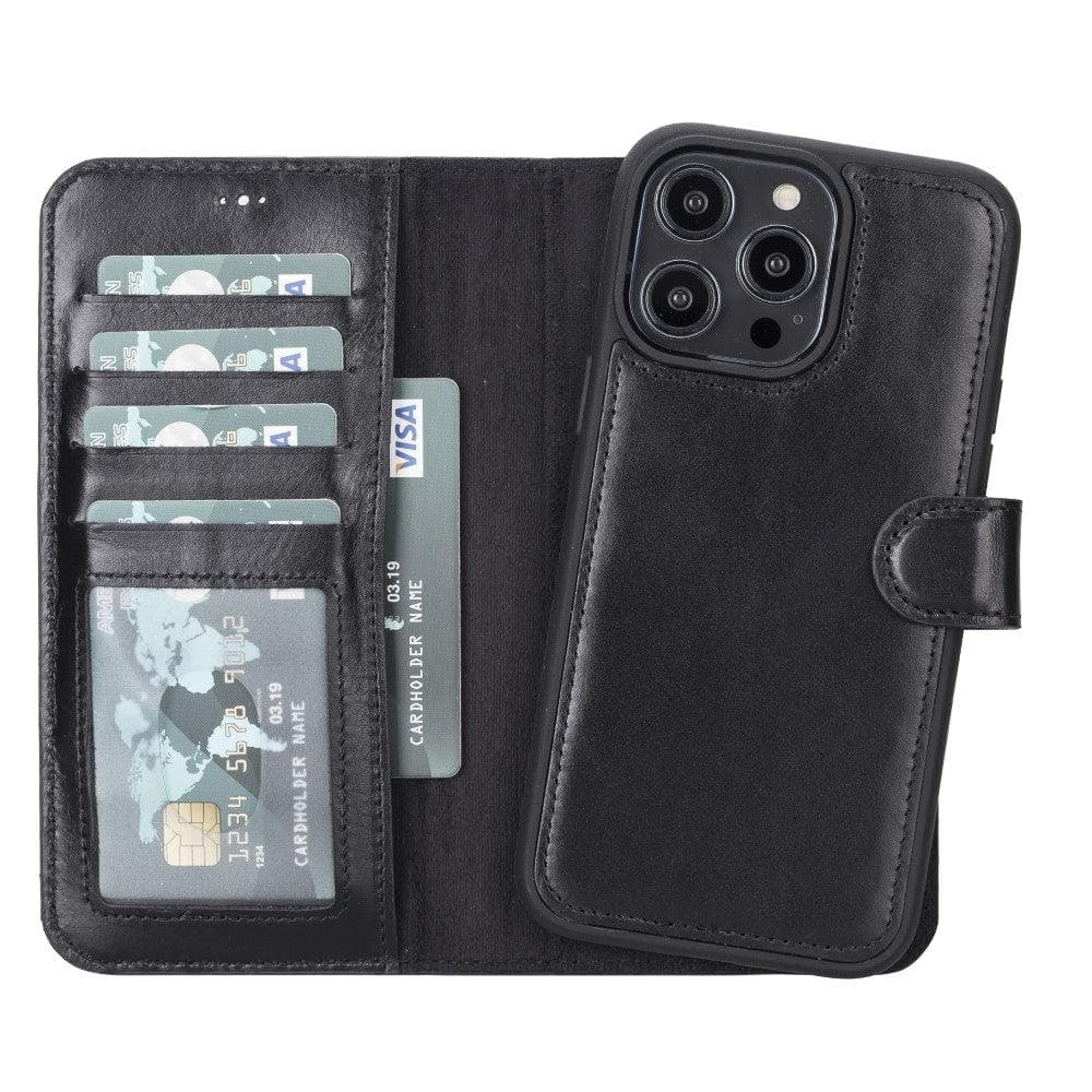 iPhone 14 Leather Wallet Case Detachable RFID MagSafe – Magic Mizuri Leather