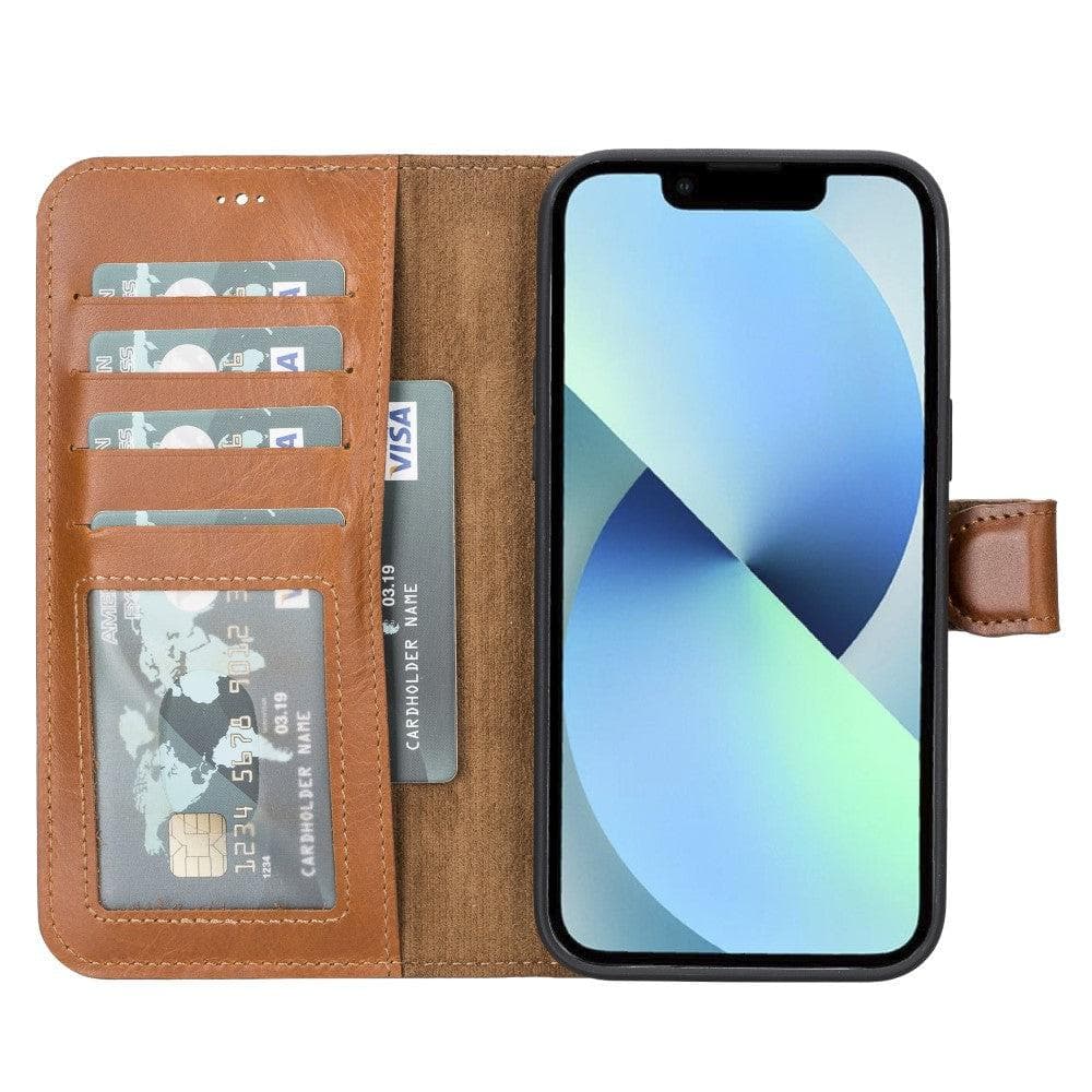iPhone 14 Plus Leather Wallet Case Detachable RFID MagSafe – Magic Mizuri Leather