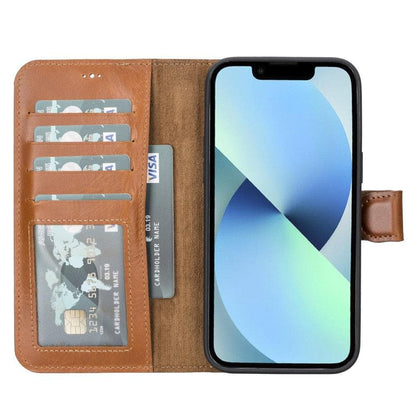 iPhone 14 Plus Leather Wallet Case Detachable RFID MagSafe – Magic Mizuri Leather