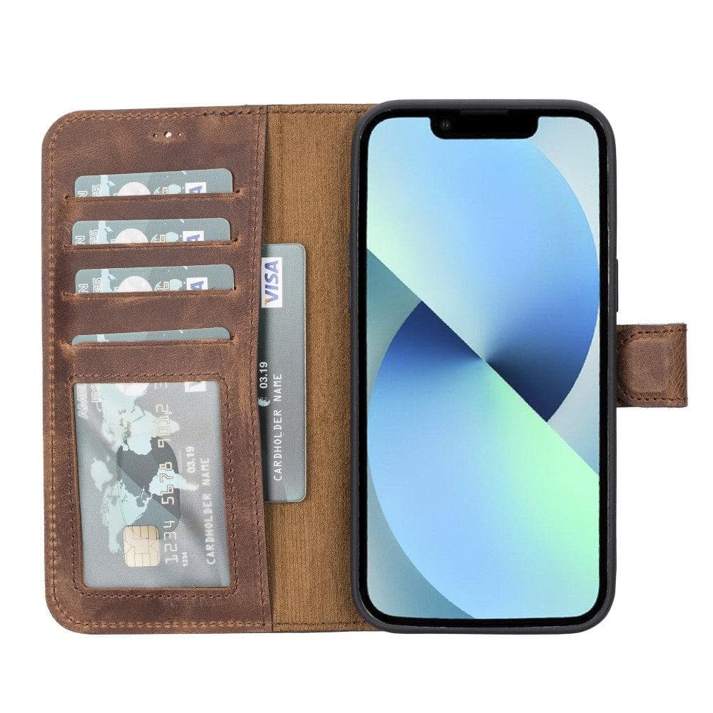 iPhone 14 Leather Wallet Case Detachable RFID MagSafe – Magic Mizuri Leather