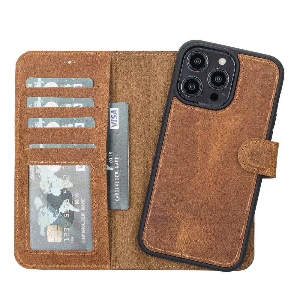 iPhone 14 Leather Wallet Case Detachable RFID MagSafe – Magic Mizuri Leather