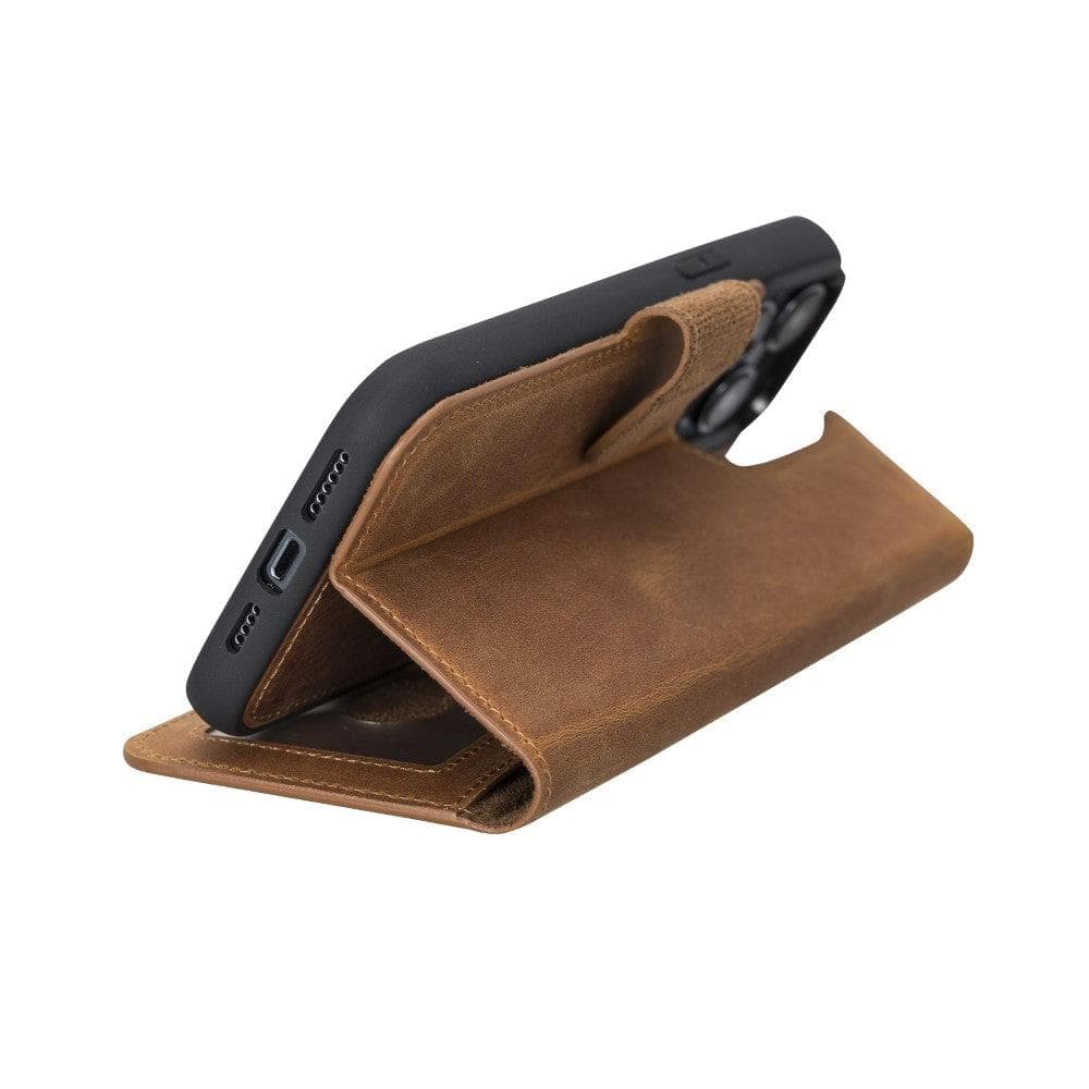 iPhone 14 Plus Leather Wallet Case Detachable RFID MagSafe – Magic Mizuri Leather