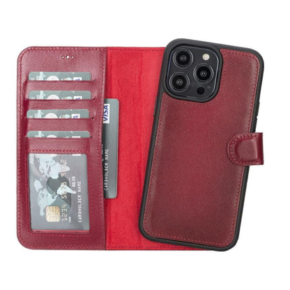 iPhone 14 Leather Wallet Case Detachable RFID MagSafe – Magic Mizuri Leather