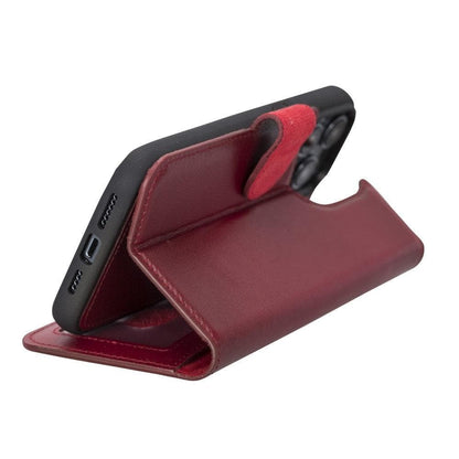 iPhone 14 Pro Max Leather Wallet Case Detachable RFID MagSafe – Magic Mizuri Leather