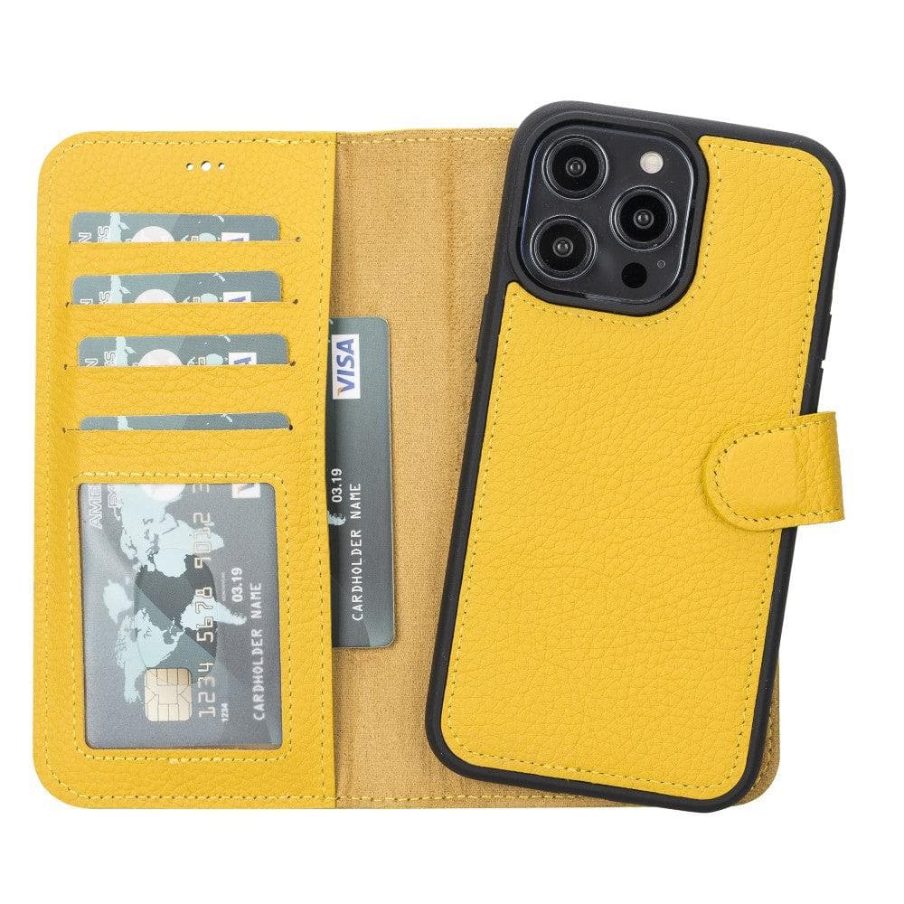 iPhone 14 Leather Wallet Case Detachable RFID MagSafe – Magic Mizuri Leather