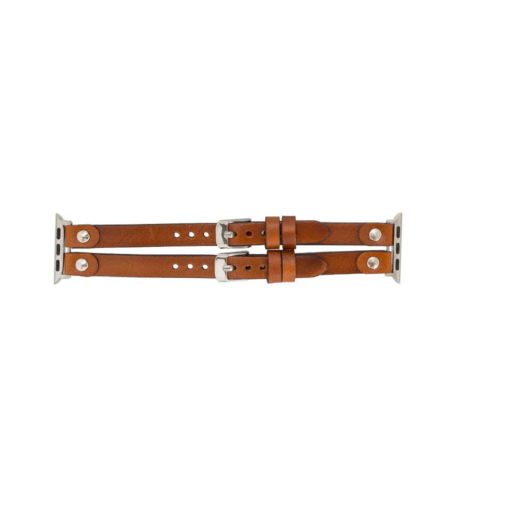 Durham Ely Leather Apple Watch Double Band Mizuri Leather