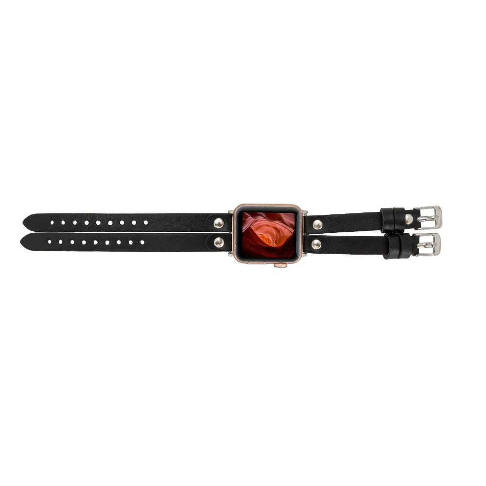 Durham Ely Leather Apple Watch Double Band Mizuri Leather