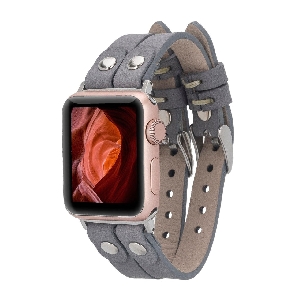 Durham Ely Leather Apple Watch Double Band Mizuri Leather