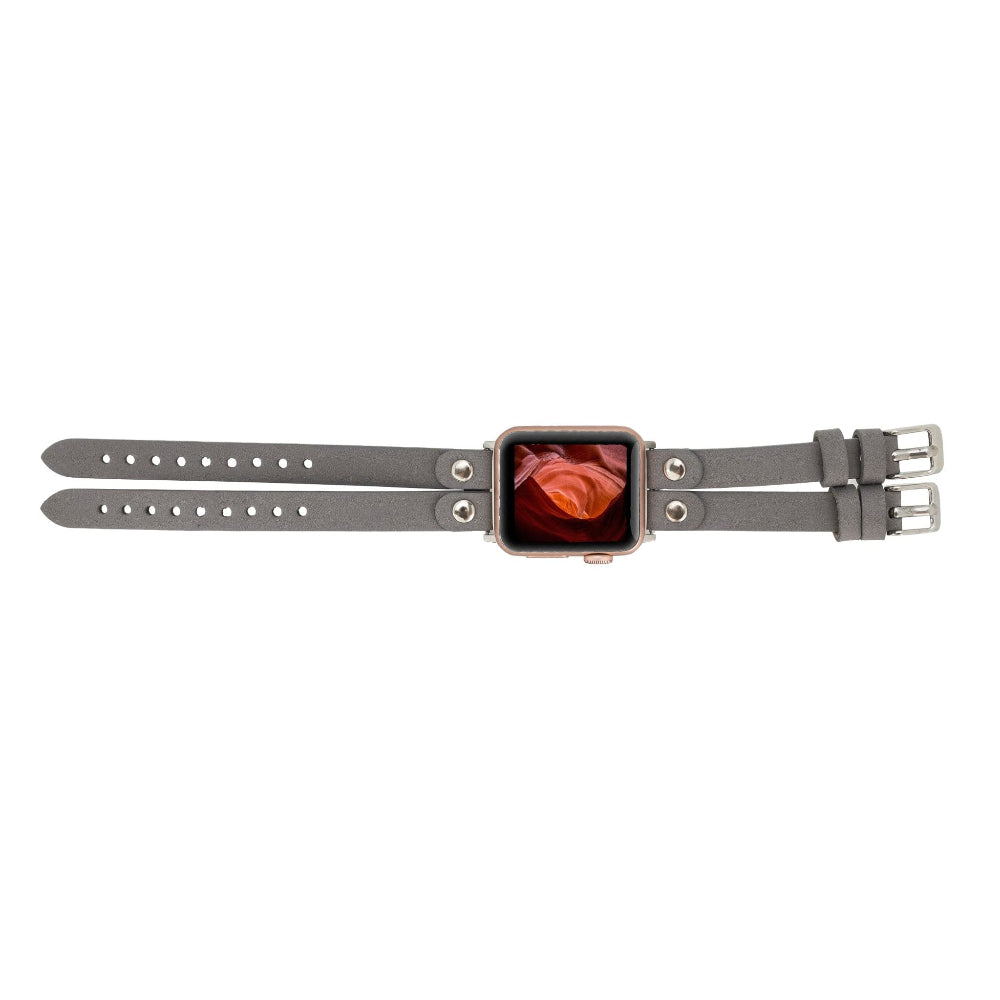 Durham Ely Leather Apple Watch Double Band Mizuri Leather