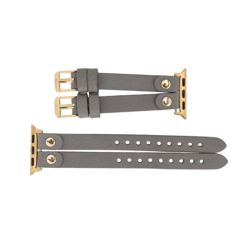 Durham Ely Leather Apple Watch Double Band Mizuri Leather