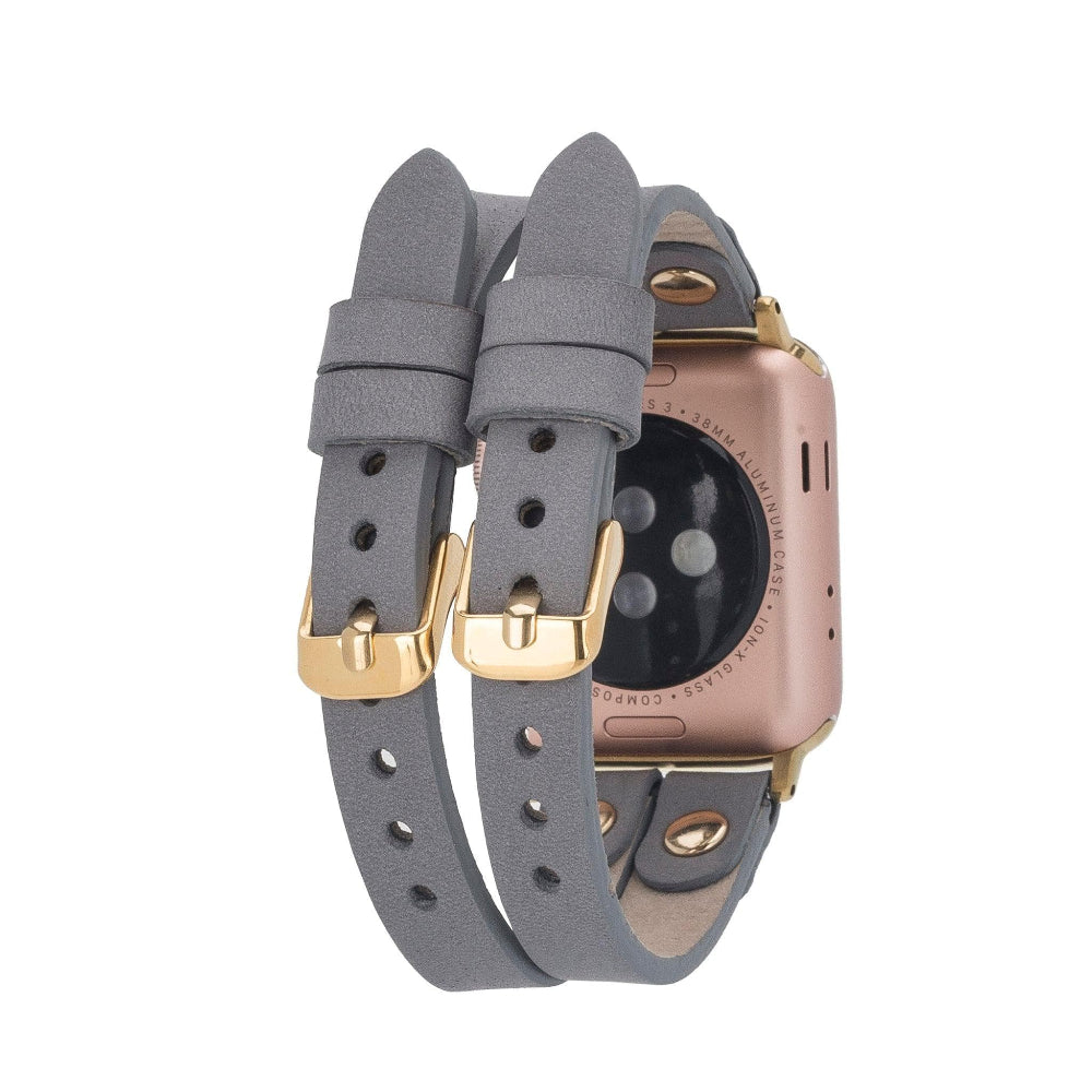 Durham Ely Leather Apple Watch Double Band Mizuri Leather