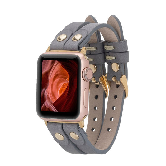 Durham Ely Leather Apple Watch Double Band Mizuri Leather