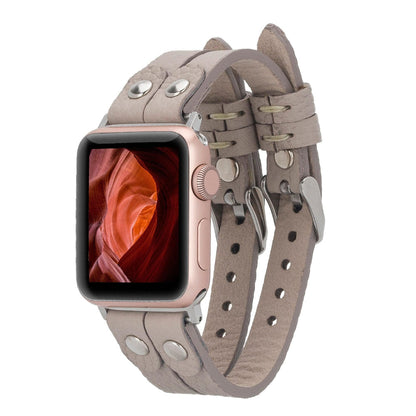 Durham Ely Leather Apple Watch Double Band Mizuri Leather