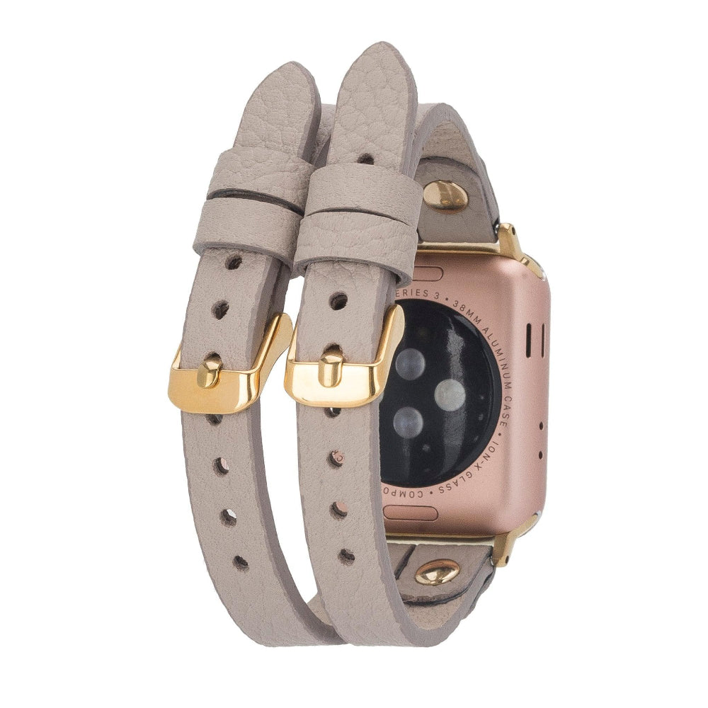 Durham Ely Leather Apple Watch Double Band Mizuri Leather