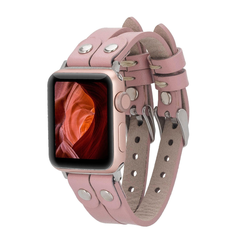 Durham Ely Leather Apple Watch Double Band Mizuri Leather
