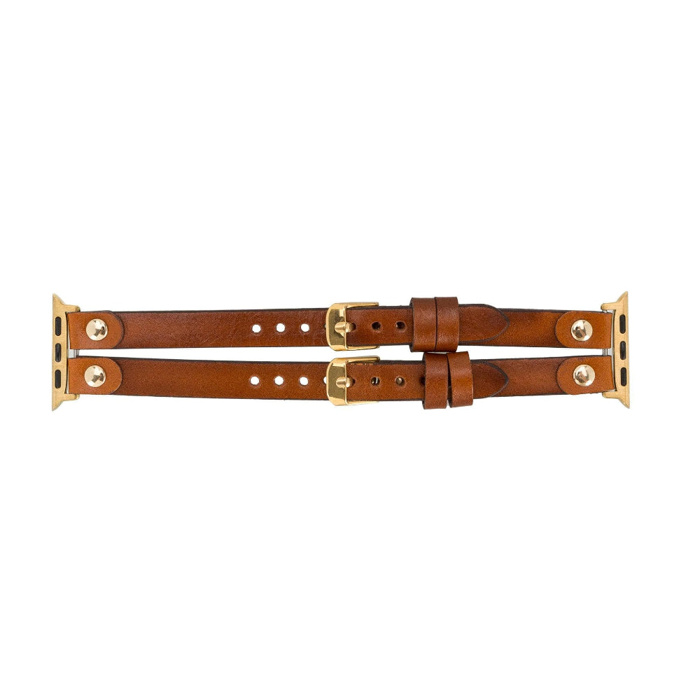 Durham Ely Leather Apple Watch Double Band Mizuri Leather
