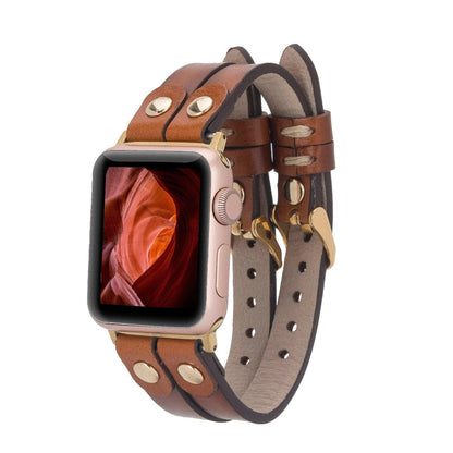 Durham Ely Leather Apple Watch Double Band Mizuri Leather