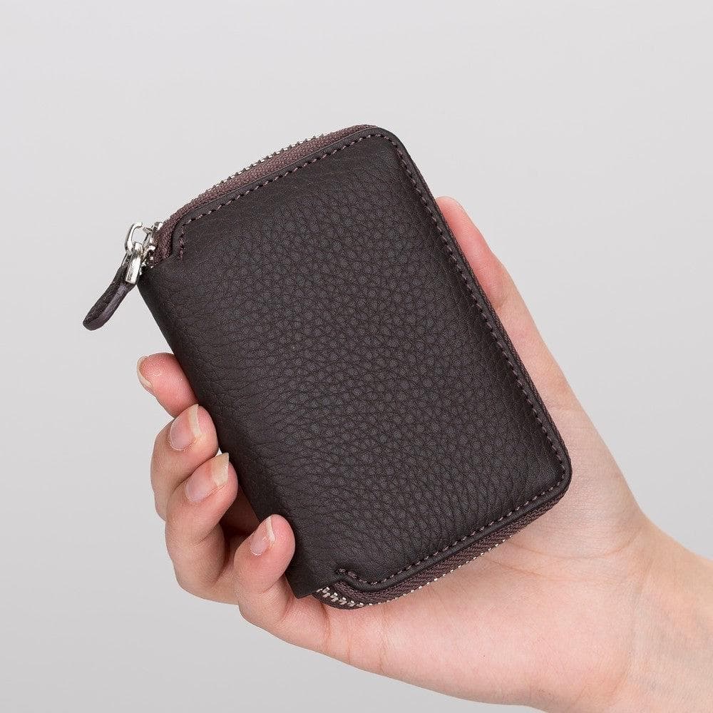 Elvis Leather Zipper Wallet Mizuri Leather