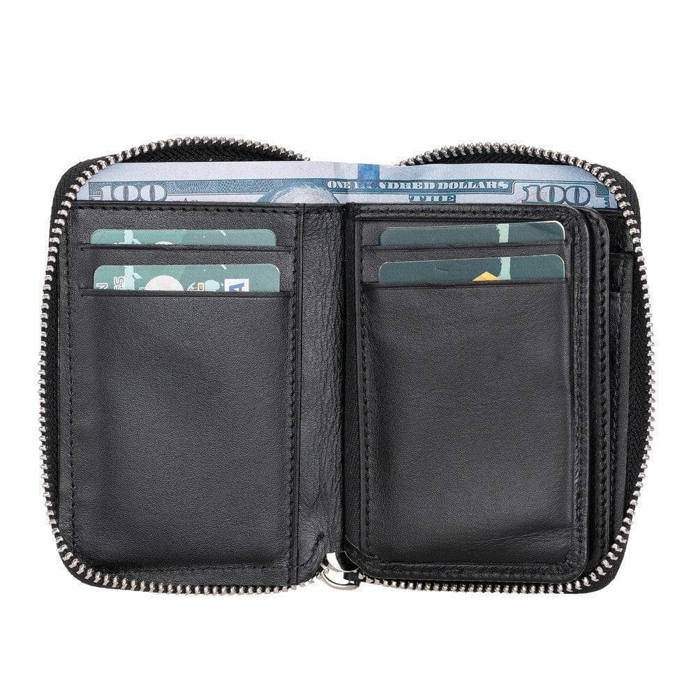 Elvis Leather Zipper Wallet Mizuri Leather