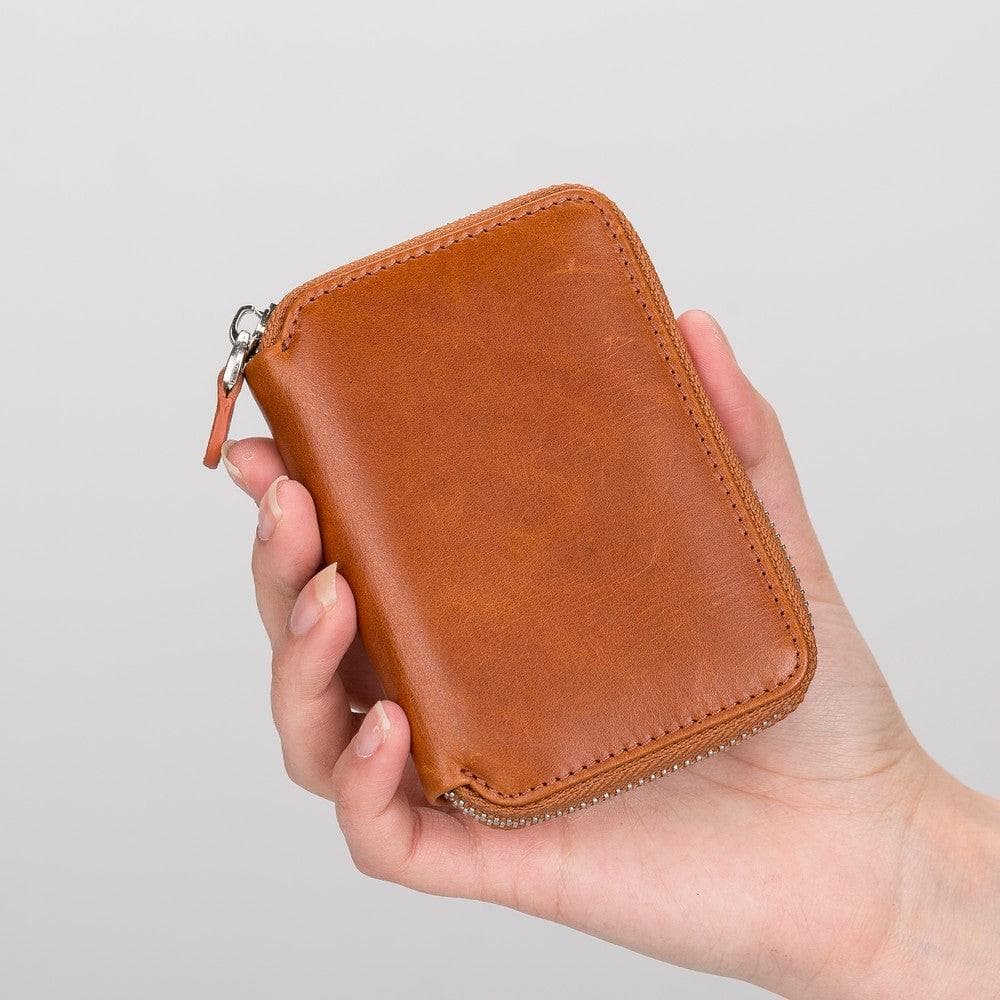 Elvis Leather Zipper Wallet Mizuri Leather