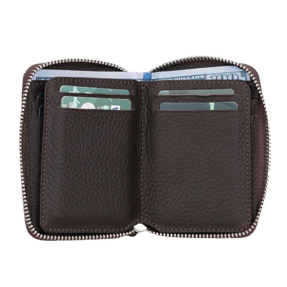 Elvis Leather Zipper Wallet Mizuri Leather