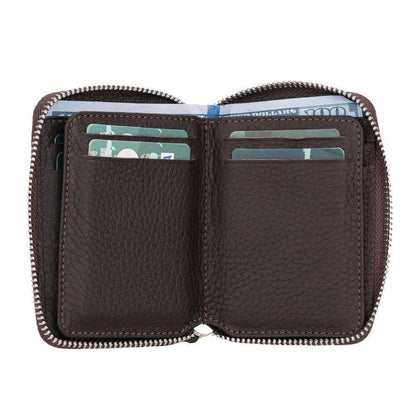 Elvis Leather Zipper Wallet Mizuri Leather