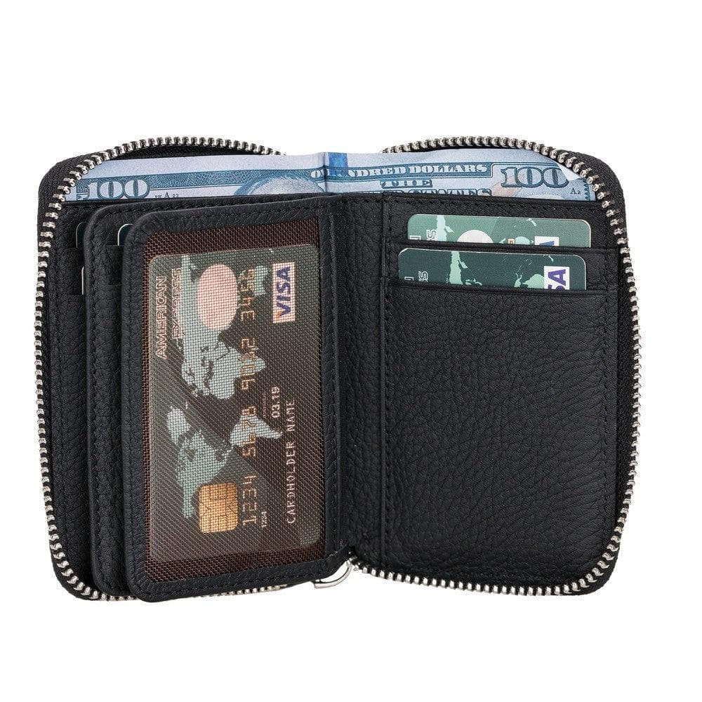 Elvis Leather Zipper Wallet Mizuri Leather