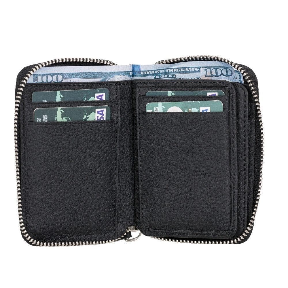 Elvis Leather Zipper Wallet Mizuri Leather