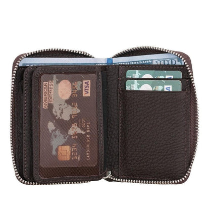Elvis Leather Zipper Wallet Mizuri Leather