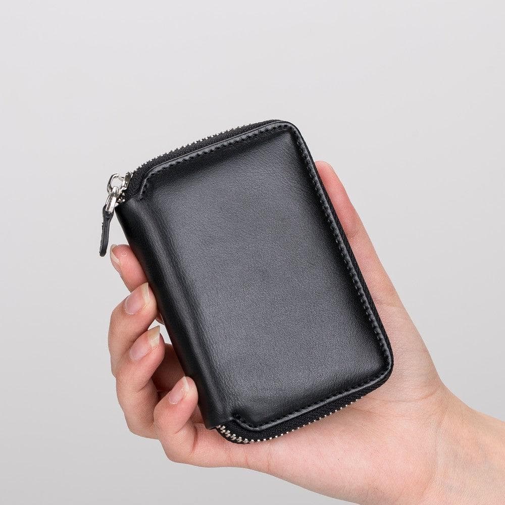 Elvis Leather Zipper Wallet Mizuri Leather