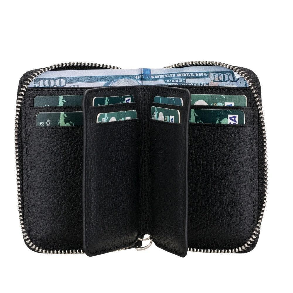 Elvis Leather Zipper Wallet Mizuri Leather