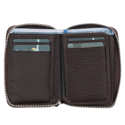 Elvis Leather Zipper Wallet Mizuri Leather