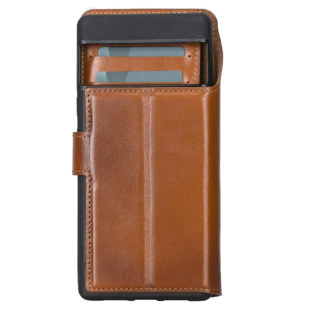 Google Pixel 6 Leather Wallet Case Detachable RFID – Magic Mizuri Leather