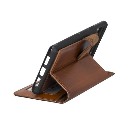 Google Pixel 6 Pro Leather Wallet Case Detachable RFID – Magic Mizuri Leather